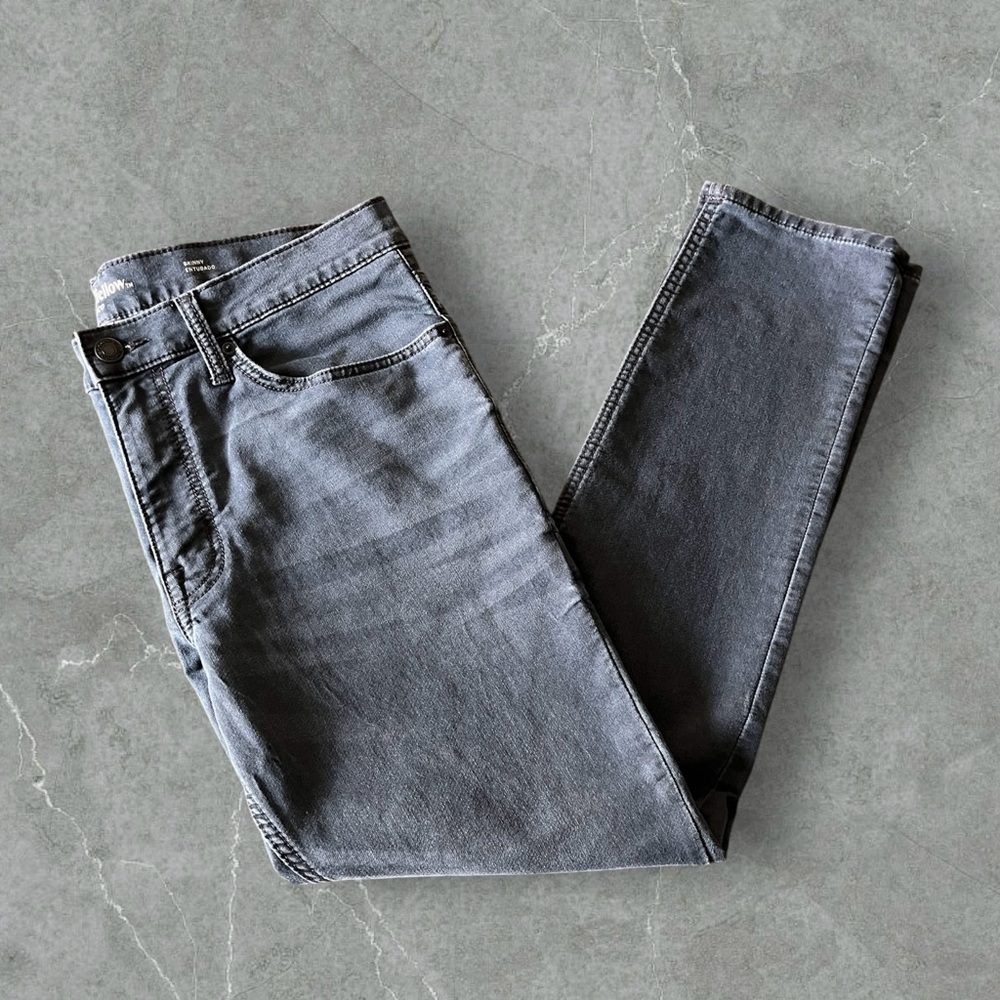 Goodfellow & Co Men’s Skinny Jeans 36x32 Gray Total Flex